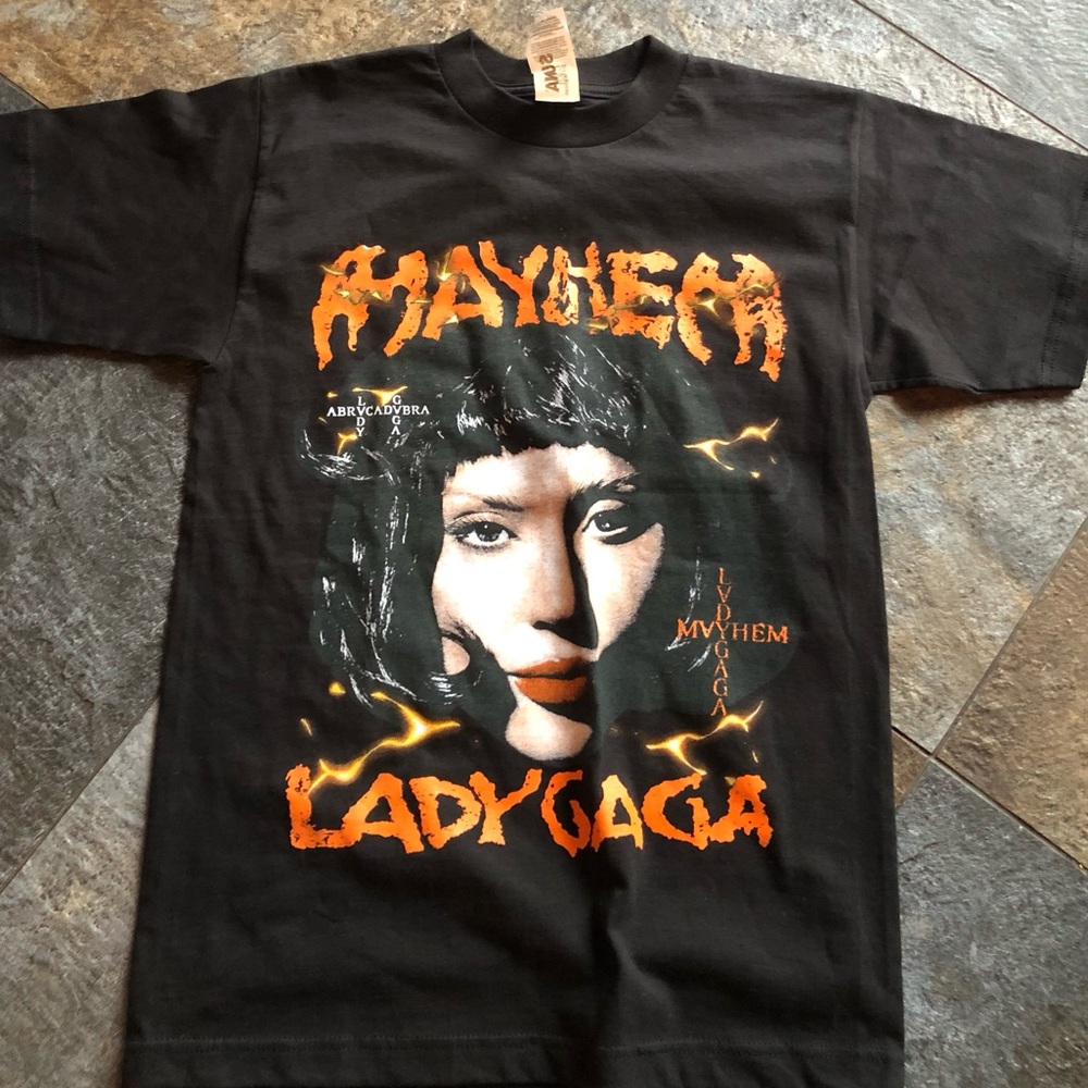 Lady Gaga Black Mayhem Concert Tour Graphic Tee